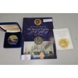 DUXFORD AIRFIELD NICKEL SILVER BATTLE OF BRITAIN 1940 COMMEMORATIVE MEDAL AND A BATTLE OF