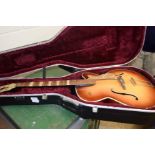 HOFNER ARCH BACK ACOUSTIC GUITAR IN TRAVEL CASE