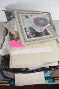 MIXED LOT OF UNFRAMED PICTURES AND PRINTS, CHRISTIES ART AT AUCTION BOOK AND OTHERS