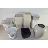 COLLECTION OF MIXED MODERN VASES AND JARDINIERES