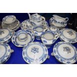 QTY OF BOOTHS AND ROYAL CAULDON DRAGON PATTERN TEA AND TABLE WARES