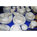 STAFFORDSHIRE TABLE WARE HAMPTON COURT PATTERN DINNER AND TEA SERVICE