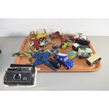 TRAY OF VARIOUS TOY VEHICLES TO INCLUDE MATCHBOX, TONKA, LESNEY AND OTHERS