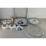 COLLECTION VARIOUS ROYAL COMMEMORATIVE PLATES, BELLS, MUGS, TRINKET BOXES ETC