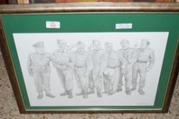 AFTER JONATHAN ROBERTS, DAD'S ARMY PRINT 'STUPID BOY', TOGETHER WITH A FURTHER PRINT OF AN