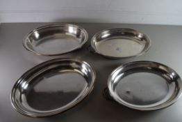 TWO SILVER PLATED ENTRÉE DISHES