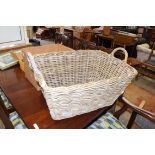 WICKER BASKET, 61CM WIDE