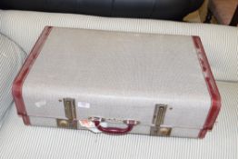 VINTAGE SUITCASE, 66CM WIDE