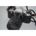 Praktica PL Nova 1B film camera together with case and manual
