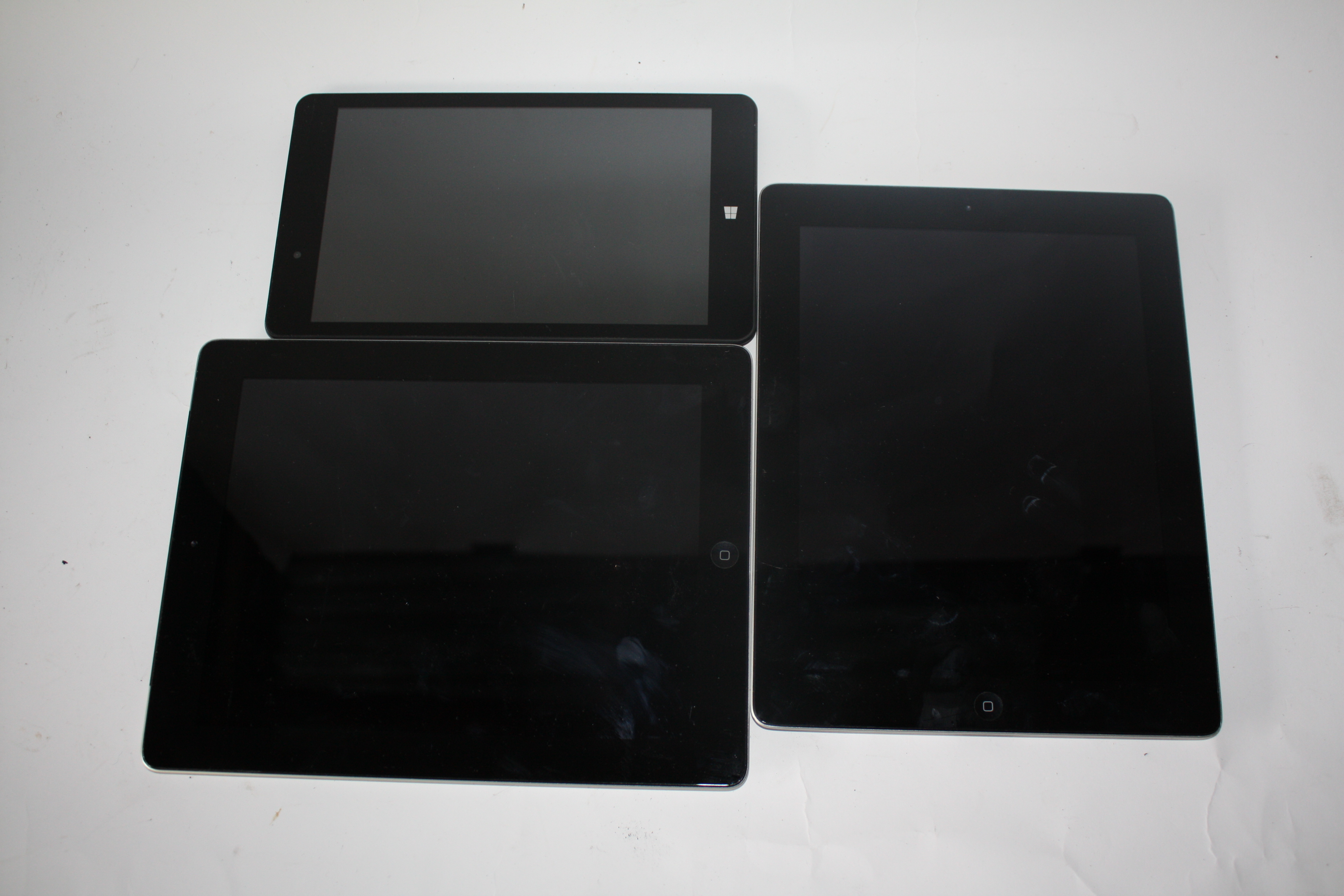 Pair of i-pads together with Lynx tablets