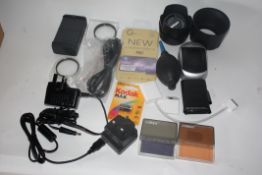 Collection of accessories to include filters