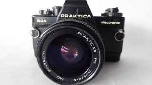 Praktica BCA electronic film camera with a Prakticar PB35-70mm lens