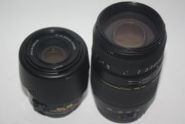 Nikon AF-S Nikkor 55-200mm lens together with a Tamron AF70-300mm telemacro lens