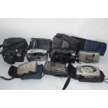 Mixed lot of cameras to include an Olympus AF/10 XB