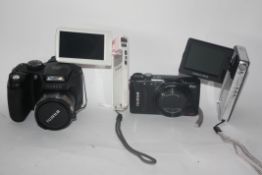 Fuji film S5800, a Toshiba Camileo S10, Fujifilm F500 and a Medion camcorder