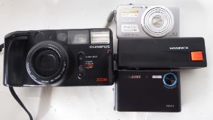 Mixed lot of point and shoot cameras to include Samsung NV3