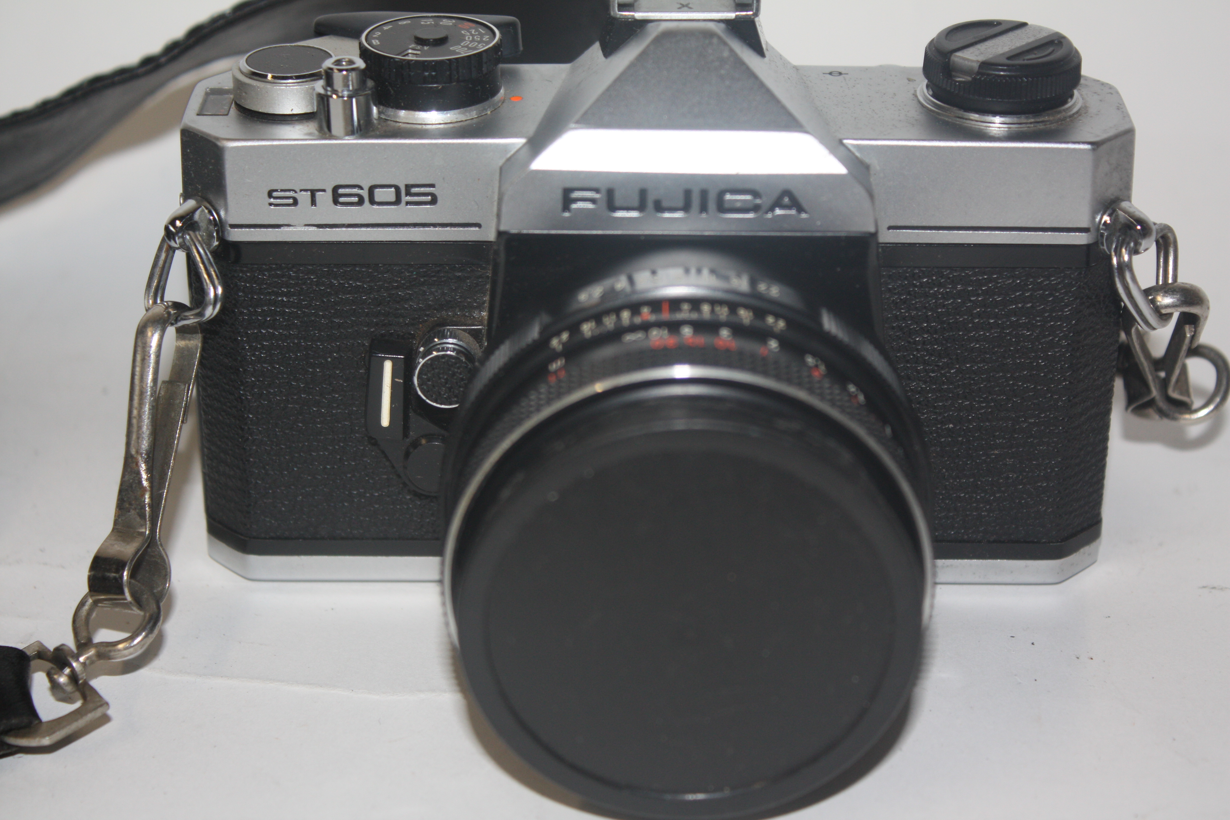 Fujica ST605 film camera with accessories