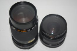 Kiron 28mm lens together with a Kiron 70-150mm lens