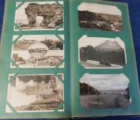 Old postcard album containing 80+ picture postcards with topographical including East Anglia, 4