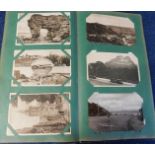 Old postcard album containing 80+ picture postcards with topographical including East Anglia, 4