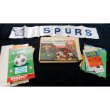 Box: sporting interest, mainly soccer including quantity of programmes