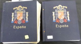 Spain 1856-2012, mint and used stamp collection in 2 bulging Davo albums with more modern issues