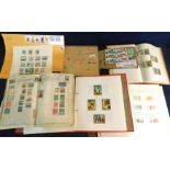 World mint and used stamp collection in four albums, 2 small stock books and on leaves etc, mainly