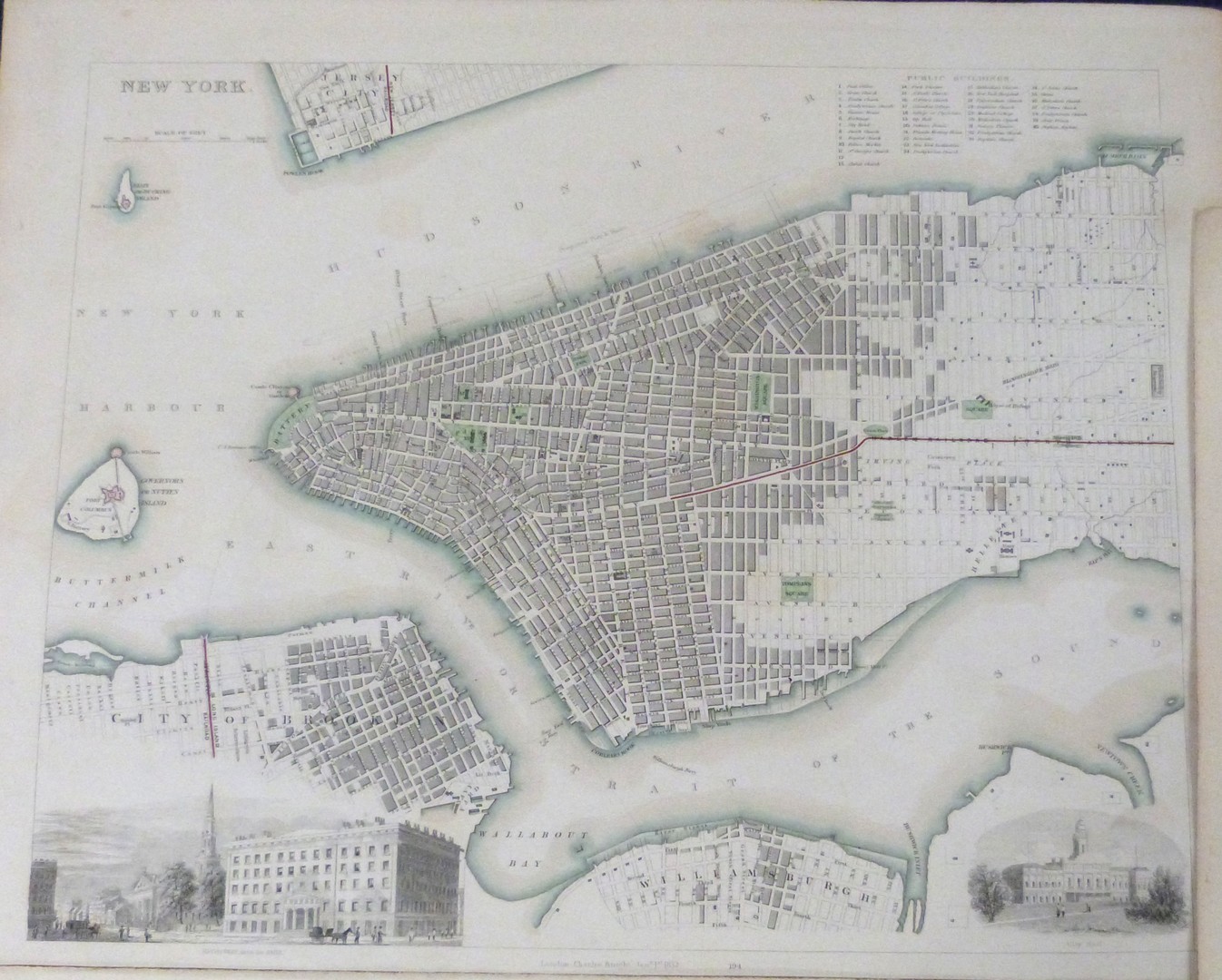 SOCIETY FOR THE DIFFUSION OF USEFUL KNOWLEDGE: THREE ENGRAVED PART HAND COLOURED NORTH AMERICA - Image 3 of 4