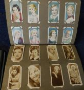 Box: 7 cigarette card albums containing mainly part sets and odds