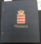 Monaco 1933-2010 mint and used stamp collection in a Davo album, more modern issues mainly unmounted