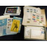 World mint and used stamp collection in 11 albums, mainly South America plus some first day covers