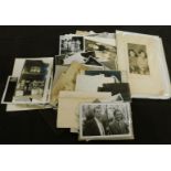 Four boxes assorted mainly vintage photographs including carte de visite and cabinet photos plus