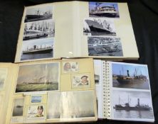 Three albums: shipping related, photograph and related items (3)