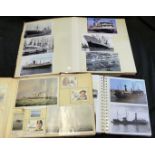 Three albums: shipping related, photograph and related items (3)