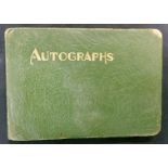 Autograph album compiled late 1940s-early 50s, containing various signatures of actors, actresses,