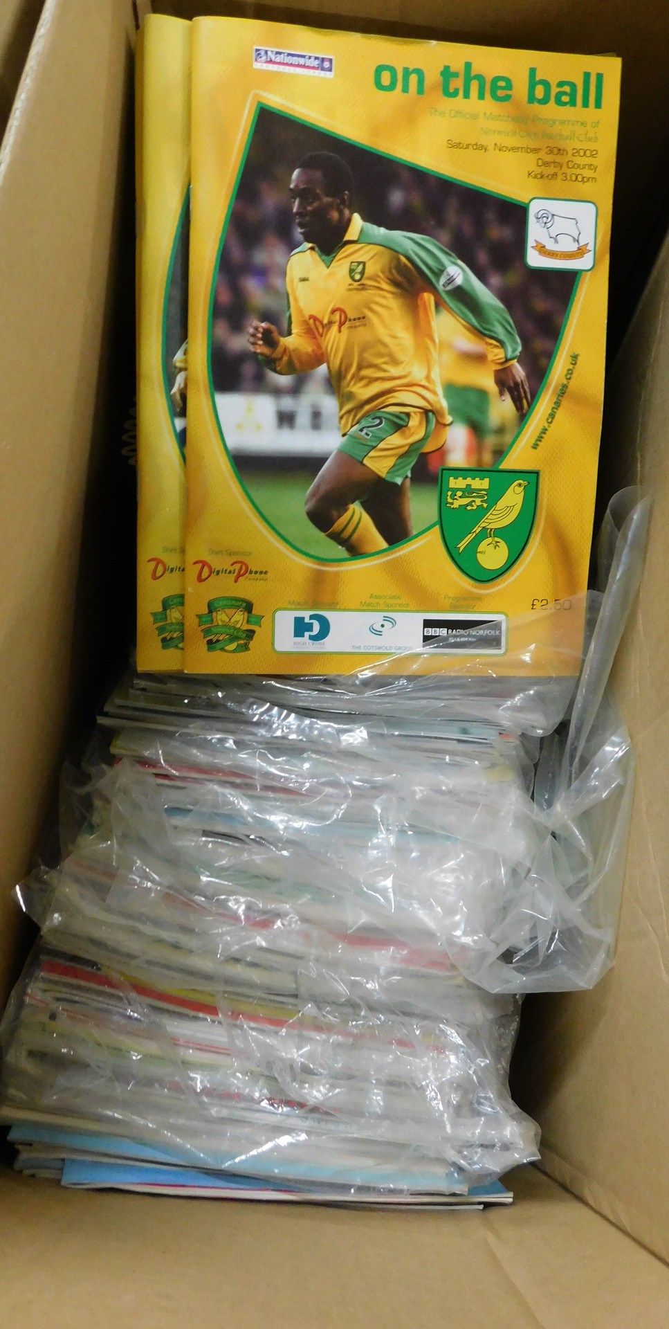 Three boxes modern Norwich City FC programmes including aways etc - Image 3 of 3