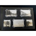 Old photo album containing circa 180 mainly snapshot images, early 20th century Canada interest