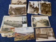 Packet of 120+ picture postcards, mainly UK topographical including some real photo