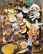 Carton good quantity assorted badges etc