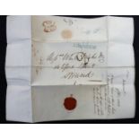 GB 1819-79 collection of 31 assorted covers in a Stanley Gibbons album including pair of 1840