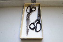 TWO PAIRS VINTAGE DRESSMAKERS SCISSORS