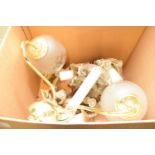 BOX OF WALL MOUNTED LIGHT FITTINGS