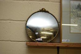 CIRCULAR WALL MIRROR IN METAL FRAME