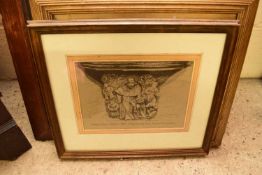 MIXED LOT OF VARIOUS PICTURES, PINE FRAMED MIRROR