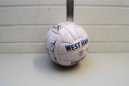 WEST HAM UNITED SIGNED FOOTBALL