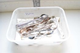 COLLECTION OF SILVER PLATED SUGAR TONGS