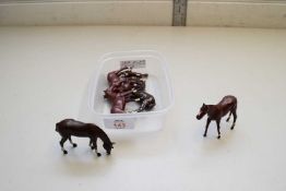 COLLECTION OF DIE-CAST MODEL HORSES