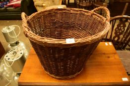 WICKER LOG BASKET 49CM DIAM