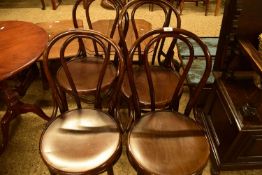 SET OF FOUR BENTWOOD CAFE CHAIRS