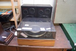 GARRARD RECORD PLAYER WITH PAIR OF SPEAKERS